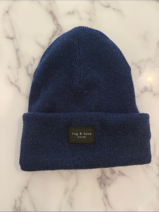 rag & bone Other - rag & bone Navy Folded Cuff Beanie